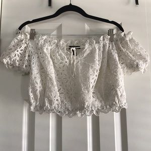Lace crop top